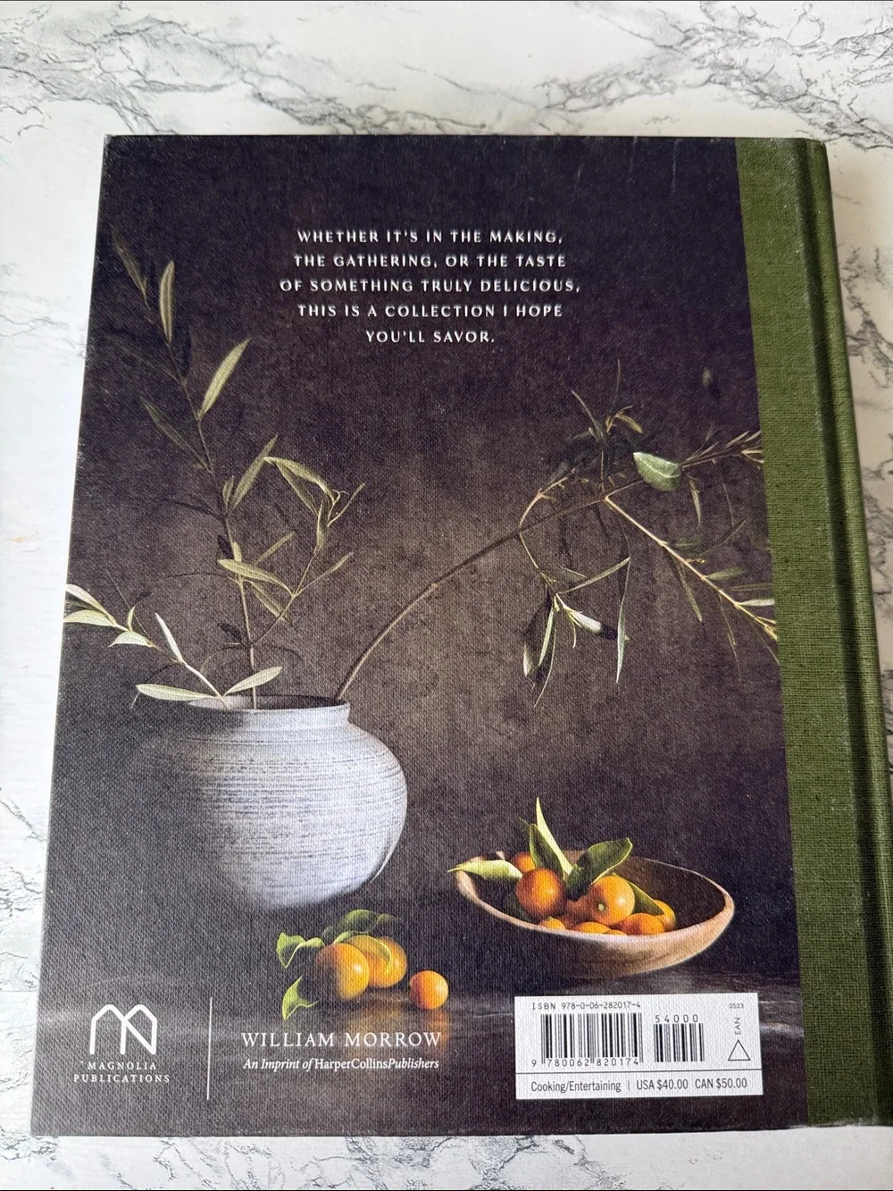 Magnolia Table Volume 3 Cookbook by - Olive Green